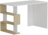 Homemania Computerbureau Patara 120x60x75 cm wit en eikenkleurig online kopen