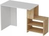 Homemania Computerbureau Sila 120, 5x50x75 cm wit en eikenkleurig online kopen