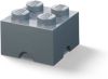 LEGO Opbergdoos blokje, 5, 7 Liter, Grijs Polypropyleen online kopen