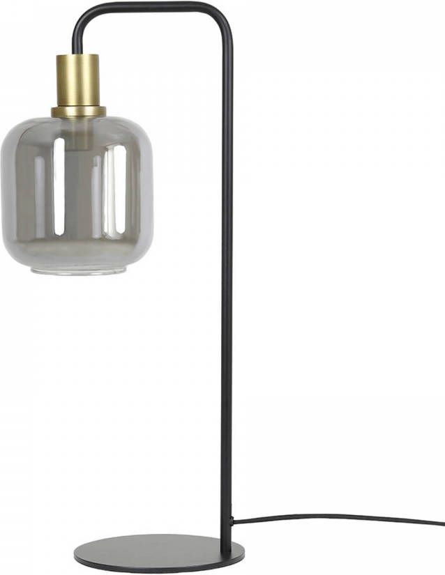 Light & Living Tafellamp 'Lekar' kleur Antiek Brons/Smoke online kopen