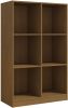 VidaXL Boekenkast 70x33x110 cm massief grenenhout honingbruin online kopen