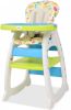 VidaXL Kinderstoel Met Blad 3 in 1 Verstelbaar Blauw En Groen online kopen