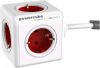 Allocacoc PowerCube Extended stekkerdoos met 5 contacten / rood/wit 1,5 meter online kopen