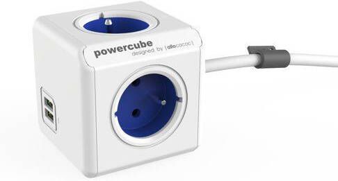 Allocacoc PowerCube Extended USB BN3057 1, 5 meter(Blauw ) online kopen