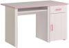 Leen Bakker Kinderbureau Kiki wit/roze 121x77x65 cm online kopen