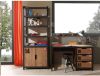 Vipack kinderbureau Alex bruin/zwart 60x130x75 cm Leen Bakker online kopen