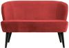 WOOOD Bankje 'Sara' Velvet, kleur Raspberry online kopen