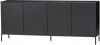 WOOOD Exclusive Dressoir 'New Gravure' Grenen, 200cm, kleur Zwart online kopen
