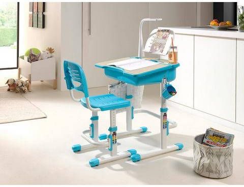 Vipack kinderbureau Comfortline met stoel blauw 70x54, 5x51 cm Leen Bakker online kopen