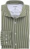 OLYMP Luxor 24/Seven Modern Fit Jersey shirt olijf/wit, Gestreept online kopen