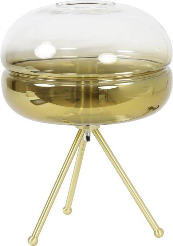 Light & Living Tafellamp 'Cherle', glas goud+mat goud online kopen