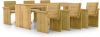 VIDAXL 7 delige Tuinset met kussens ge&#xEF, mpregneerd grenenhout online kopen