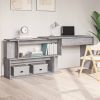 VidaXL Hoekbureau 200x50x76 Cm Bewerkt Hout Grijs Sonoma Eiken online kopen