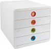 Exacompta Bureauladeblok Pop Box met 4 lades wit online kopen