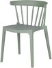Woood Bliss Spijlenstoel Kunststof Jadegroen (Set Van 2) online kopen