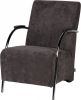 Woood Halifax Fauteuil In Ribstof Antraciet online kopen