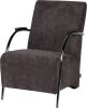 Woood Halifax Fauteuil In Ribstof Antraciet online kopen