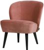 WOOOD Fauteuil 'Sara' Velvet, kleur Oudroze online kopen