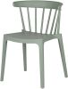 Woood Bliss Spijlenstoel Kunststof Jadegroen (Set Van 2) online kopen