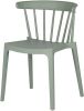 Woood Bliss Spijlenstoel Kunststof Jadegroen (Set Van 2) online kopen